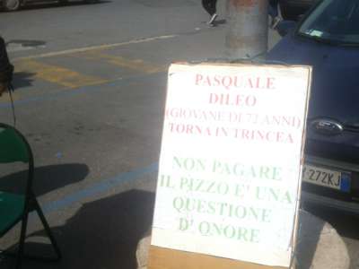 No al pizzo: la protesta di Pasquale Dileo